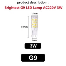 G9 LED Bulb Warm and Cold White 3W 5W 7W G9 Long Life High Energy Saving A Bulbs