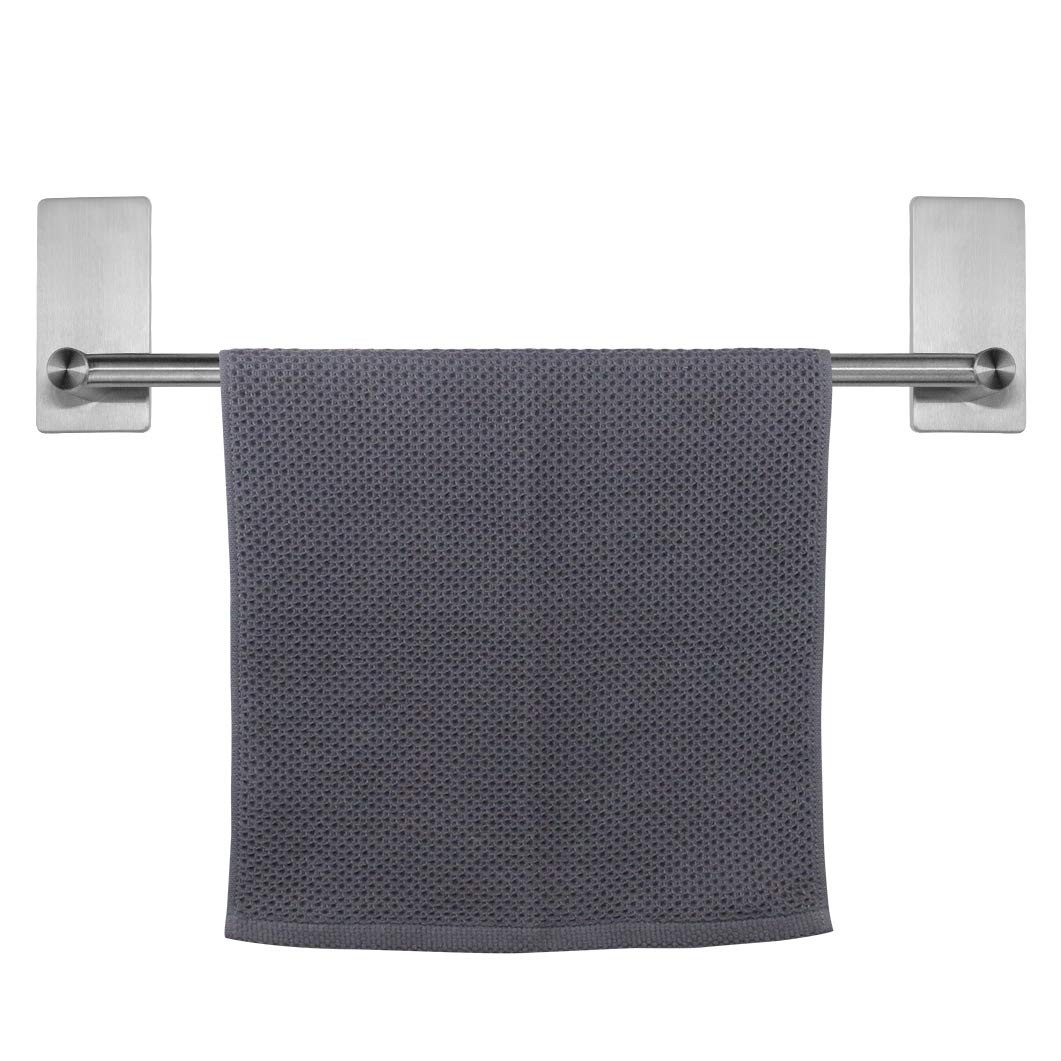 NearMoon Self Adhesive Bathroom Towel Bar- Stainless 16-Inch