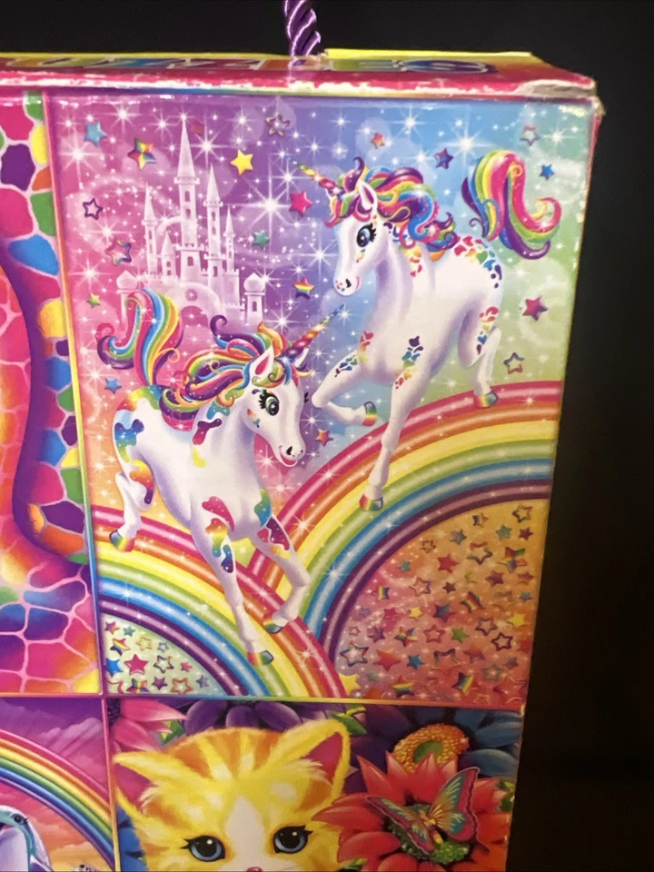 Lisa Frank Puzzles Paquete de 4 100 piezas cada uno 15"x11.2" Unicornios Delfines Gatitos Foto 4 de 4