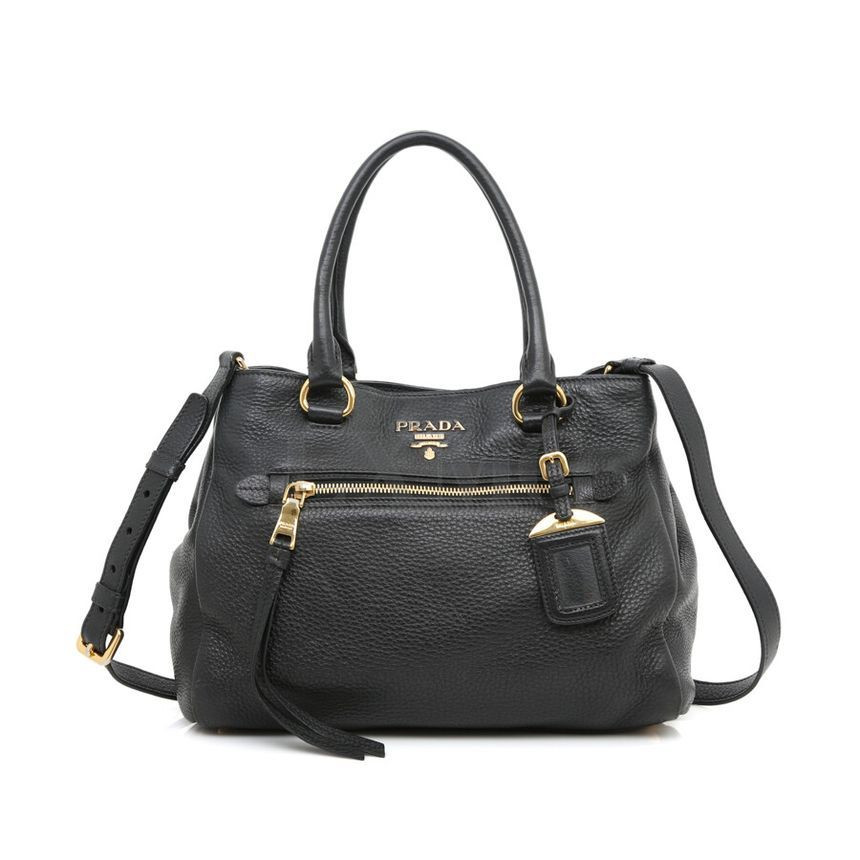 Prada Vitello Phoenix Tote Dino Boston Black Crossbody Bag Prada Vitello Phoenix Tote Dino Boston Black Crossbody Bag