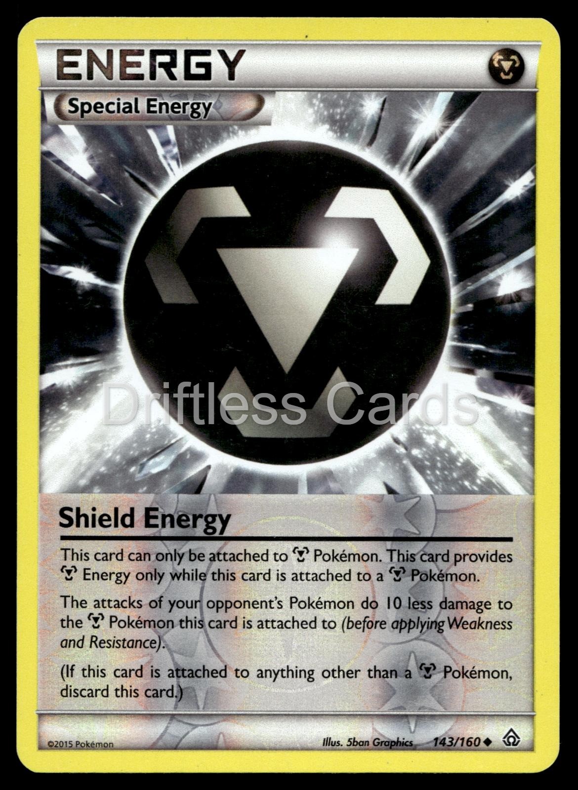 Shield Energy 143/160 Uncommon Primal Clash Pokemon Reverse Holo LP