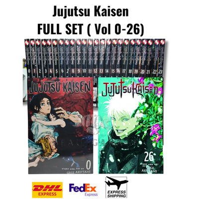 Jujutsu Kaisen Manga English Full Set Vol 0-26 Gege Akutami