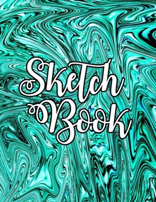 Sketch: Cute Colourful Glitter Effect Background, Blank Sketchbook For Kids... 
