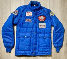 VTG 70s 80s Swingster Racing Jacket Small AJ Foyt Indy 500 Daytona 87 Patch USA