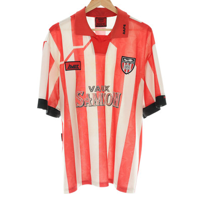 1994/96 Retro Avec Sunderland FC T-shirt, White Red Stripe M