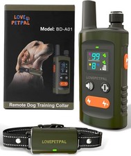 Dog Shock Collar Training Collar with Remote Rechargeable 3500Ft Beep, Vibration