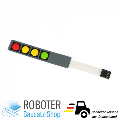 Membran Keypad 4 Tasten Arduino Raspberry Pi DIY-Elektronik