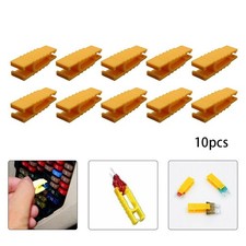 Fuse Puller Yellow Parts Remover Tools 30x9.5x8.5mm 5/10pcs Automotive