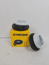 Synoshi® Steel Brush Heads (2 Units). Designed for Heavy-Duty Cleaning Tasks