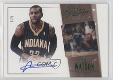 2013-14 Panini Signatures Film Veteran Auto Green 3/5 CJ Watson #24 Auto 0r4