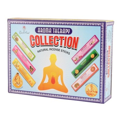 12er Box Räucherstäbchen Aroma Therapy Collection Duftmischung Indien Incense