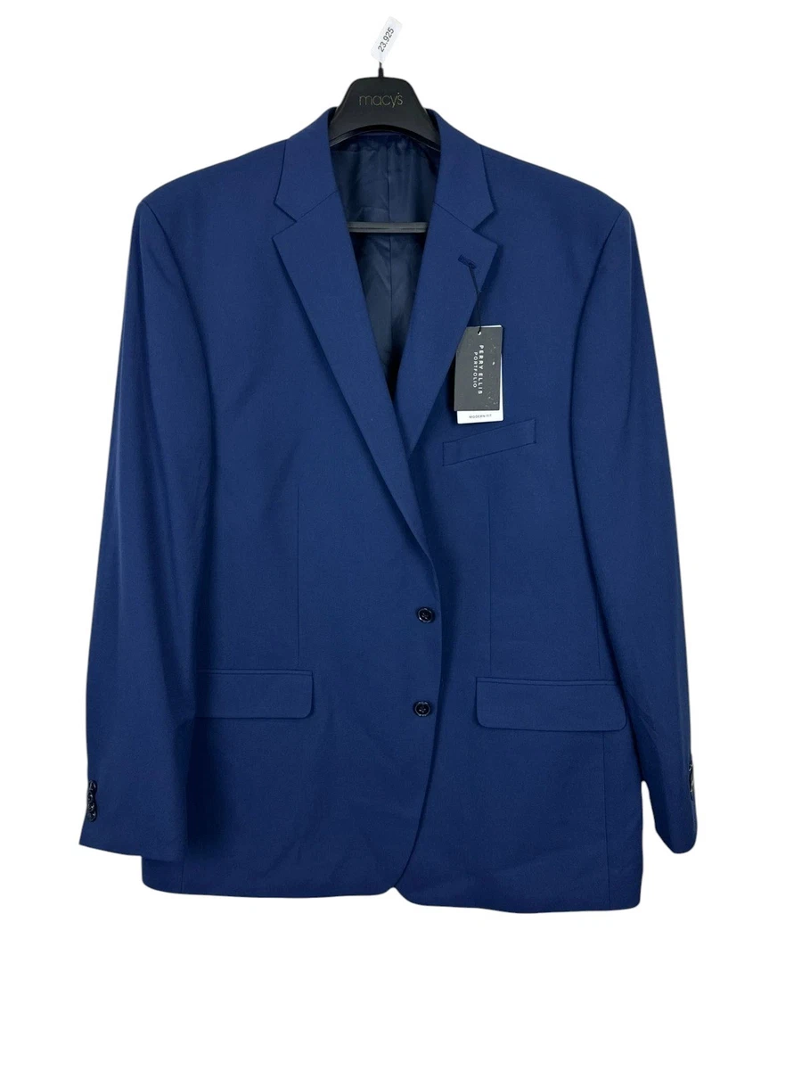 ジャケット・アウター 00s PERRY ELLIS fly front wool jacket Perry-Ellis-mens-Slim-Fit-Wool