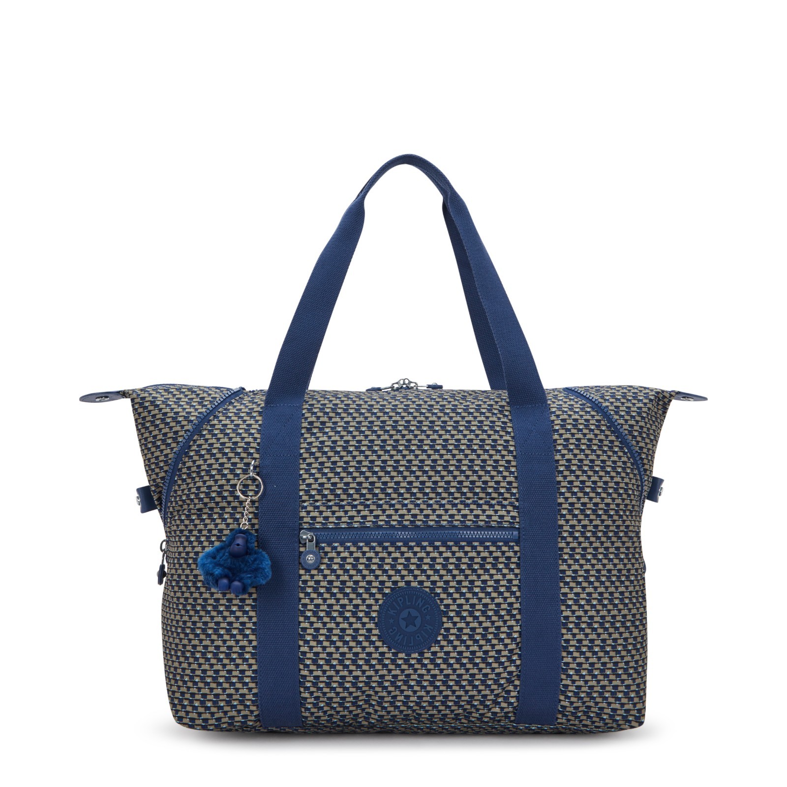 Kipling ART M Travel Tote - Blue on Wire RRP £107