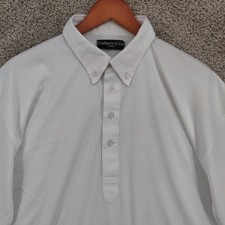 Collars Co Polo Shirt Mens XL White Performance Short Sleeve Golf