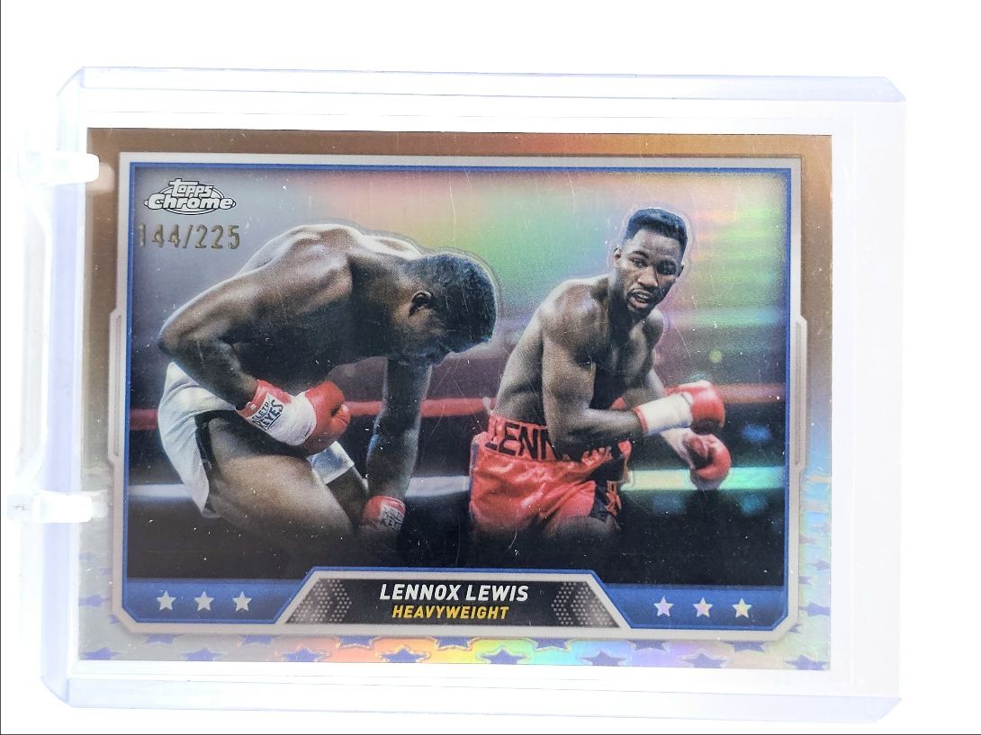 LENNOX LEWIS 2024 TOPPS CHROME BOXING BRONZE REFRACTOR #94 /225 Q1639
