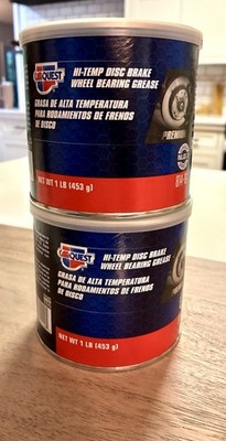 2 Car Quest High Temp Disc Brake Wheel Bearing Grease 2 Cans ( Total 2 lbs)