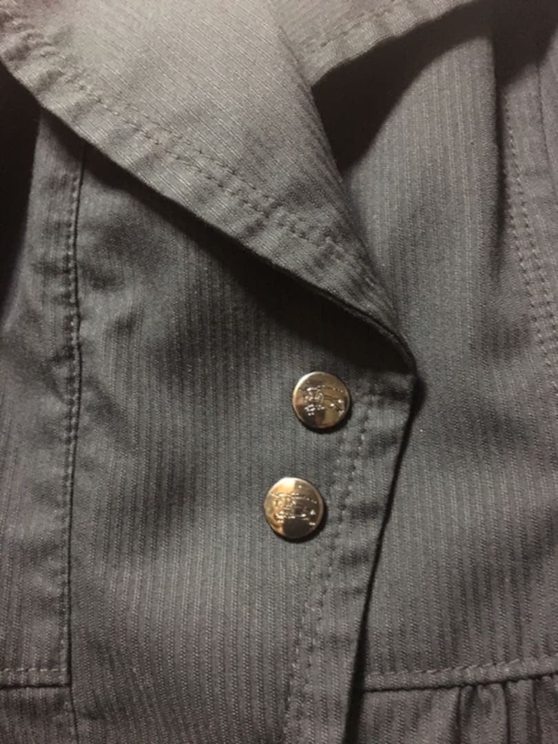 Burberry Blue Label Trench Coat Black Cotton Liner Nova Check Size 38 For Women thumbnail 15