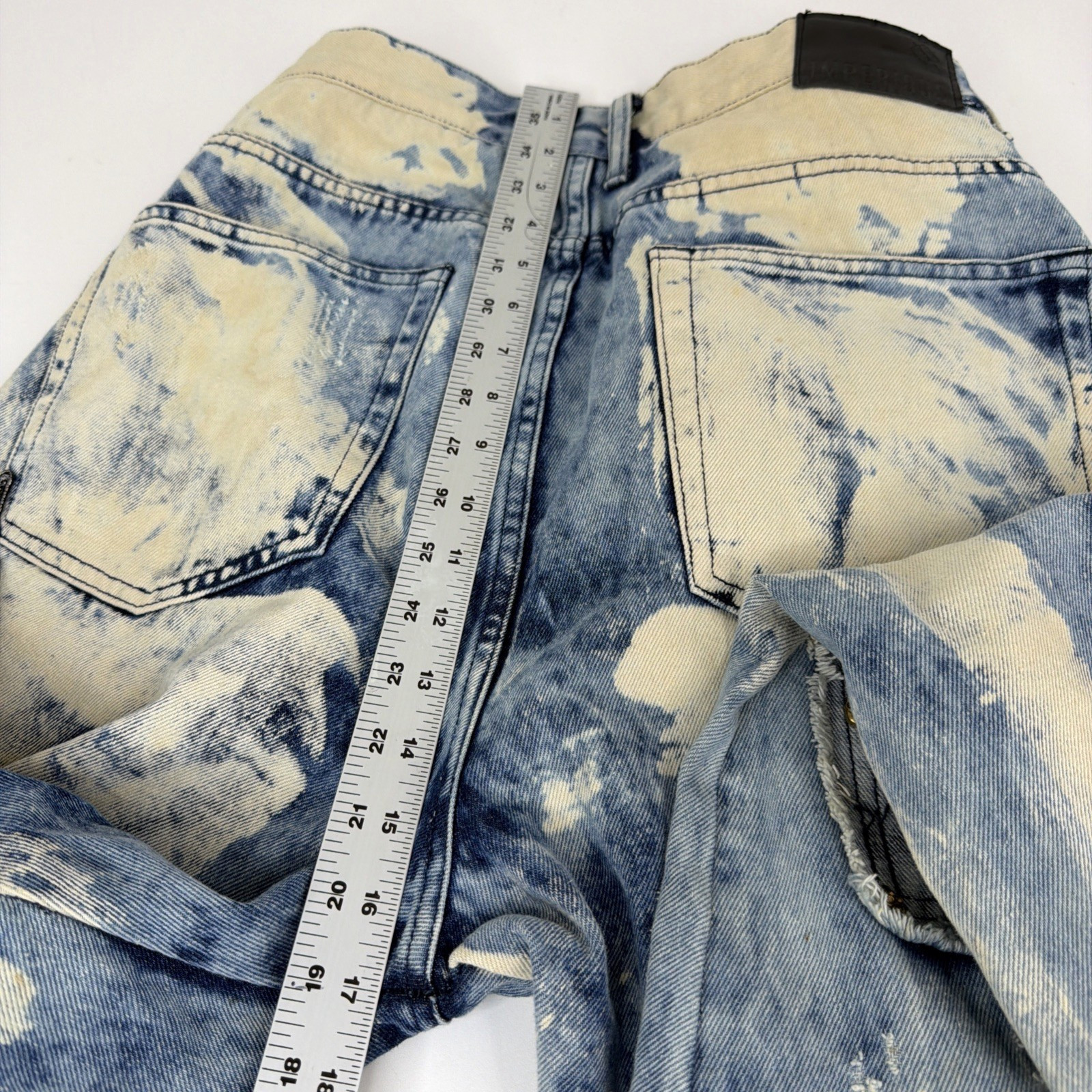 VTG Imperious Distressed Patchwork Embroidered XL… - image 16