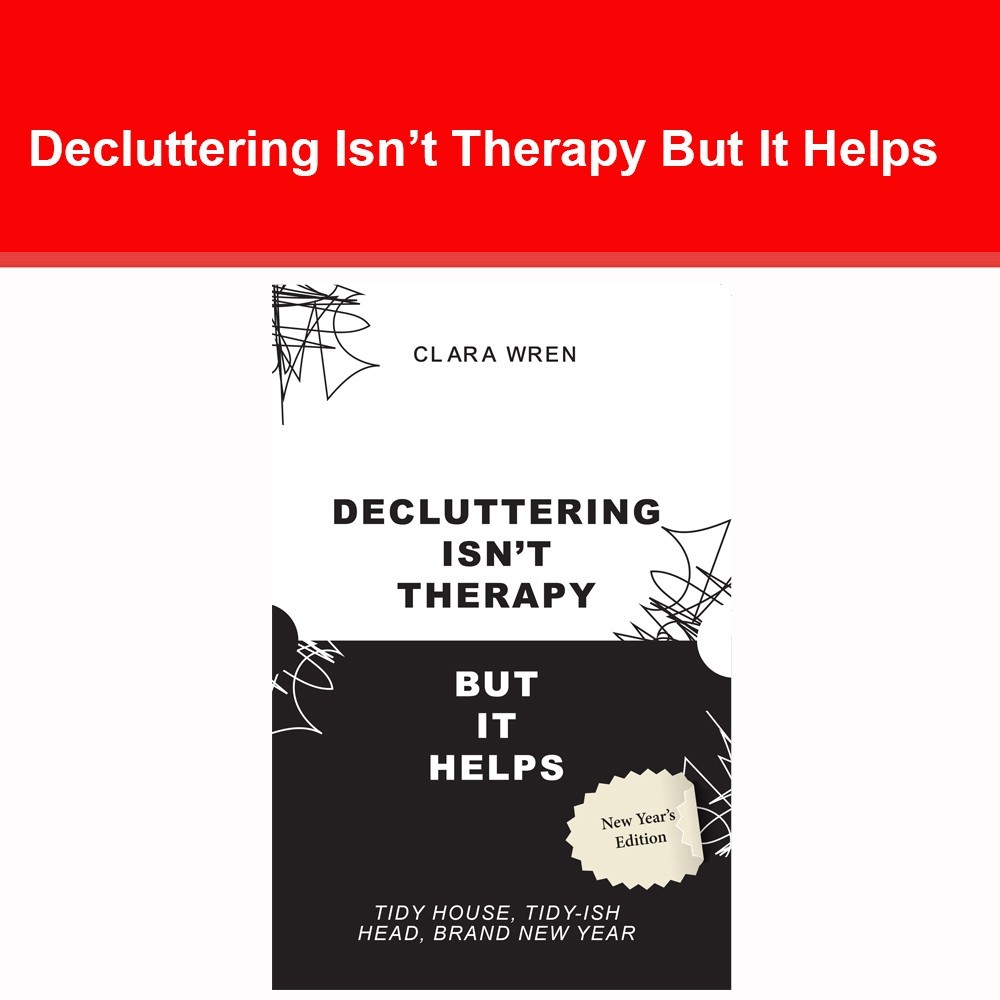 Decluttering Isn’t Therapy But It Helps by Clara Wren NEW book