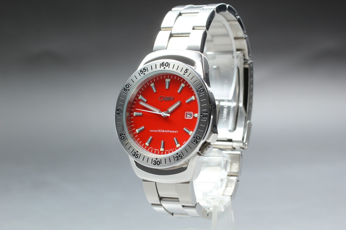 MINT in Box Seiko Alba V732-0H80 Cabin Limited Red Dial Quartz