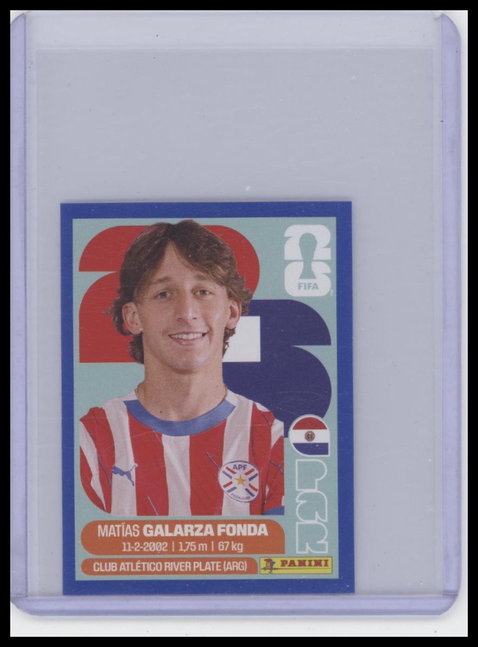 2026 Panini FIFA World Cup Stickers #PAR14 Matías Galarza Fonda Blue