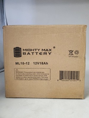 Mighty Max Battery Mighty Max SLA Rechargeable Sealed Lead Acid 12180 Backup Pow