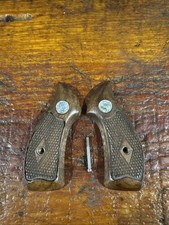 Vintage Smith Wesson Diamond Center Magna Grips For J Frame Round Butt
