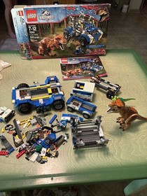 LEGO Jurassic World T. Rex Tracker 75918 Building Kit, USED OPEN BOX!
