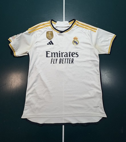 Adidas Real Madrid Jude Bellingham #5 2023/24 Home Authentic Soccer Jersey Large