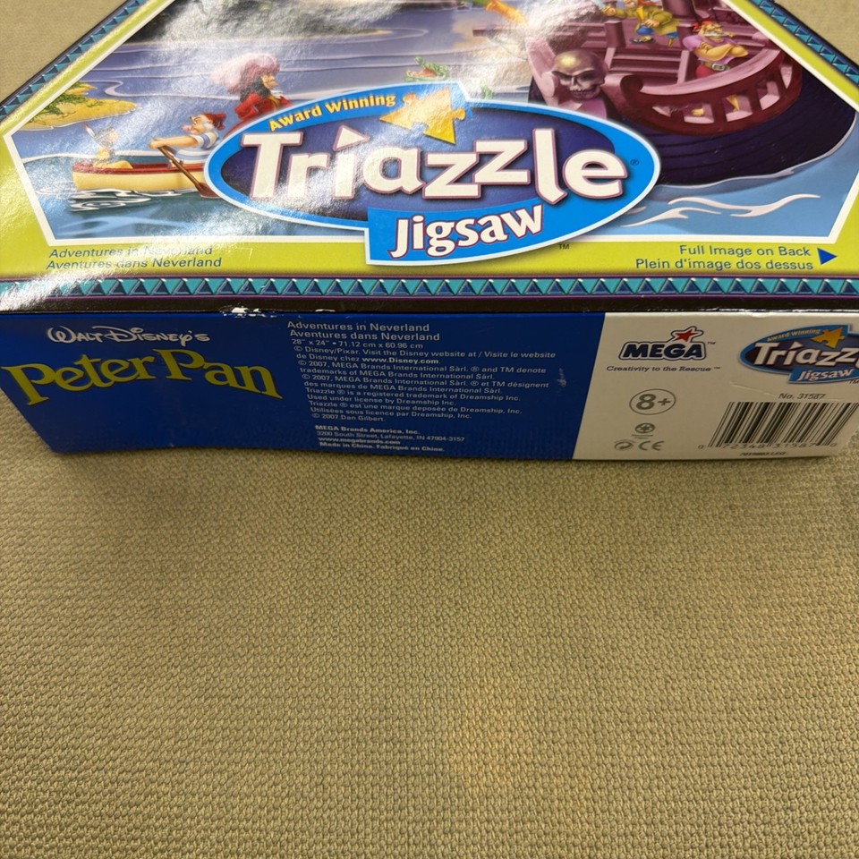 Walt Disney's Peter Pan Triazzle Jigsaw Puzzle Mega Adventures in