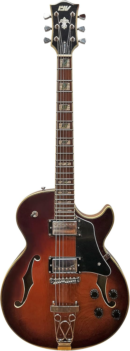 IYV Electric Guitar IJZ-300A TSB Jazz Solid Hollow Body Tobacco