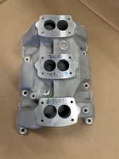 Offenhauser 3557 Buick 3x2 364 1957-59 Intake Hot Rod Tri Power Offy Rochester