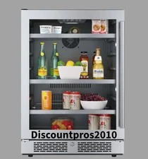 Avallon ABR242SGLH 24" Beverage Cooler – Open Box – Front Panel Dent – Stainless