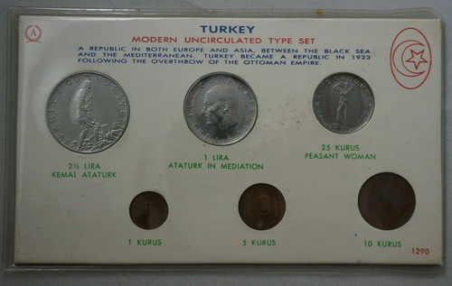 TURKEY 6 Coins 1965 UNC Set