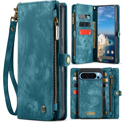 Custodia per Google Pixel 9 / 9 Pro XL slot per carte di credito in pelle con cinturino - Foto 18 di 29
