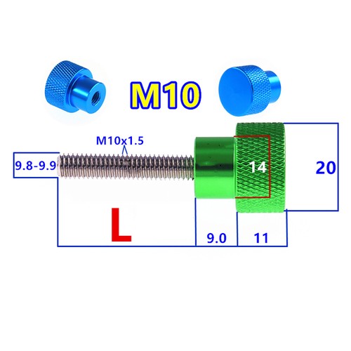 Knurled Thumb Screw M10 Hand Tighten Screw Hand Grip Knob Bolt For Case Cover - Picture 2 of 8
