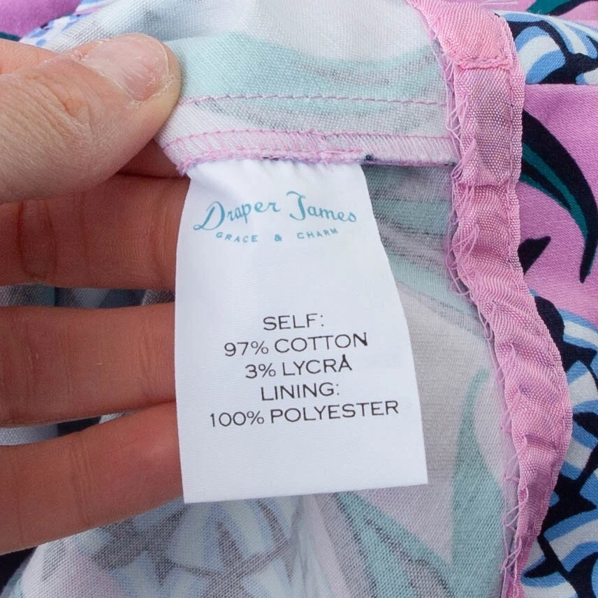 Vestido sem mangas Draper James jacinto floral Love Circle tamanho 10 - Imagem 4 de 4