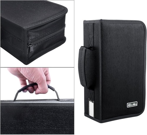 128 Disc Cd Dvd Storage Carrying Case Holder Binder Book Office Home & Travel - Picture 15 of 18
