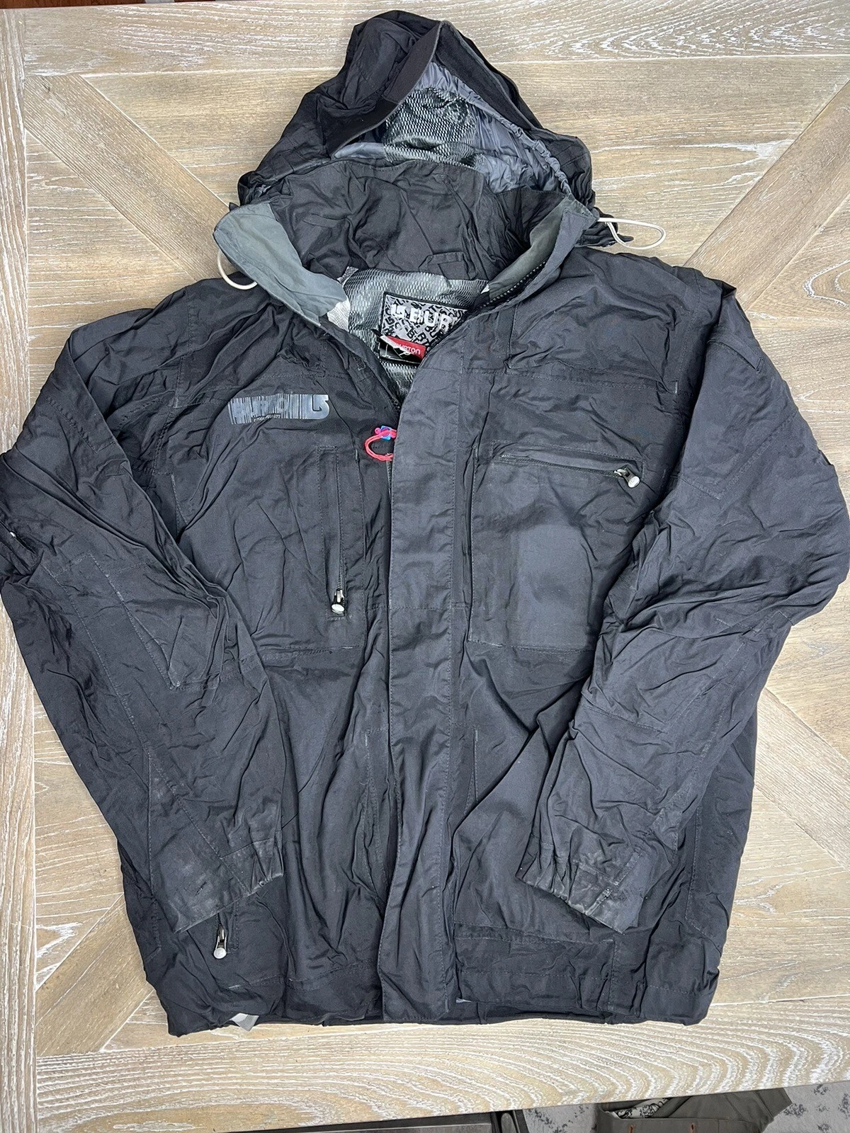 Men’s BURTON Black Audio Integrated Snowboard Ski Snow Jacket Medium