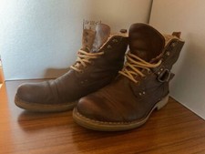 Scarpe tg 40 eu BATA uomo USATE scarponcini marroni scarpa scarpone con tacco