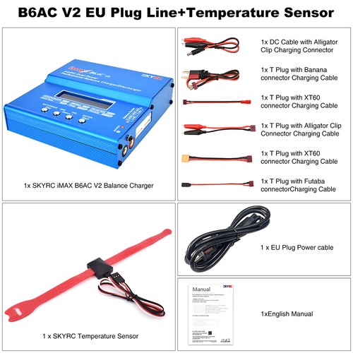 SKYRC IMAX B6 EVO B6 V2 B6 Mini B6AC V2 LiPo Battery Balance Charger Discharger - Picture 31 of 34