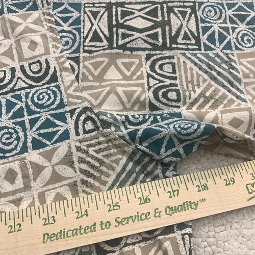 Weekender Button Up Hawaiian Traveler Shirt Mens Greens Aztec XLT Theme Relaxed - Picture 4 of 6