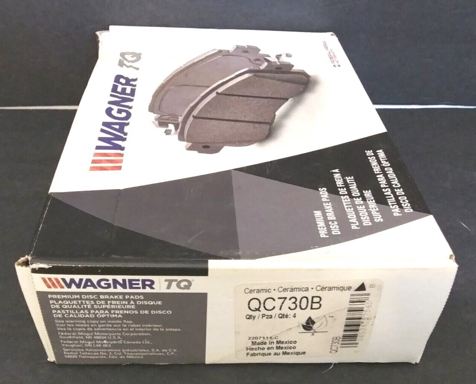 Pastillas de freno Wagner TQ QC730B herrajes delanteros para 99 04 Chrysler 300M y mucho más Foto 4 de 4