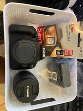 Canon EOS Rebel T7 DSLR Camera With 18-55mm Lens Starter Bundle  Includes: EOS