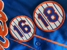 New York Mets Darryl Strawberry/Dwight Gooden Hall Of Fame Patch Set