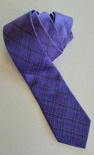 Marc Anthony Striped 100 Silk Purple Men's Tie