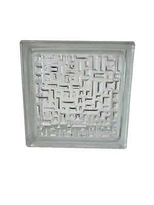 Glass Block - Seves Basic 8x8x3 Maya (7 1/2" x 7 1/2" x 3 1/8")