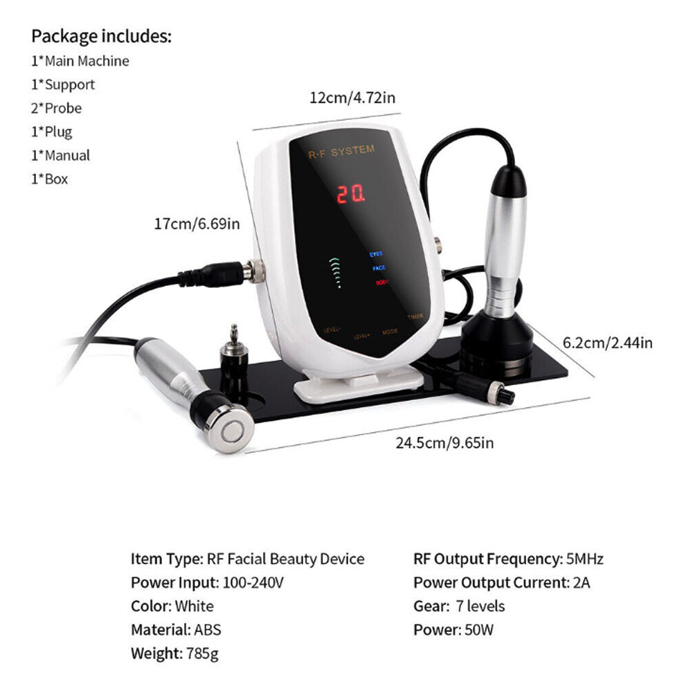 RF×Ultrasonic facial equipment Portable RF Skin Tightening Face Lifting Machine Facial And Eyes