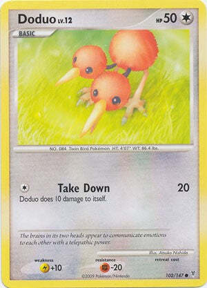Pokemon Supreme Victors Common Card - Doduo 102/147