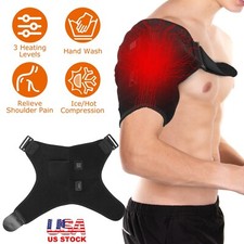 Electric Heated Shoulder Brace Rotator Cuff Pain Relief Therapy Belt Sleeve